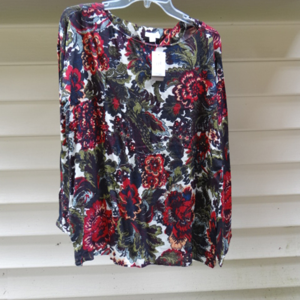 Gorgeous NEW j.jill M $89 nwtag! Long Tunic Top LS